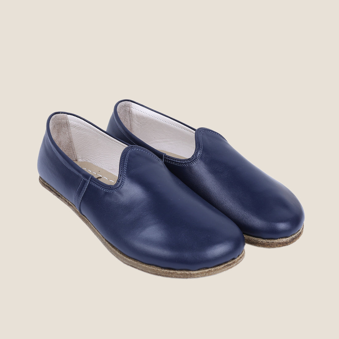 Grounding & Earthing Barefoot, Zero-Drop Crazy Leather Clogs for Women - Asphalt Black 3.5